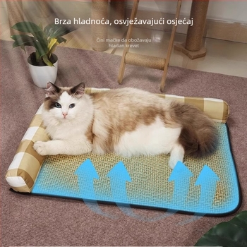 Mačje gnijezdo s madracem od ratana, hlađenje za ljeto, za spavanje tijekom cijele godine