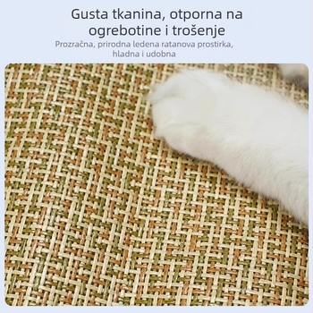 Mačje gnijezdo s madracem od ratana, hlađenje za ljeto, za spavanje tijekom cijele godine