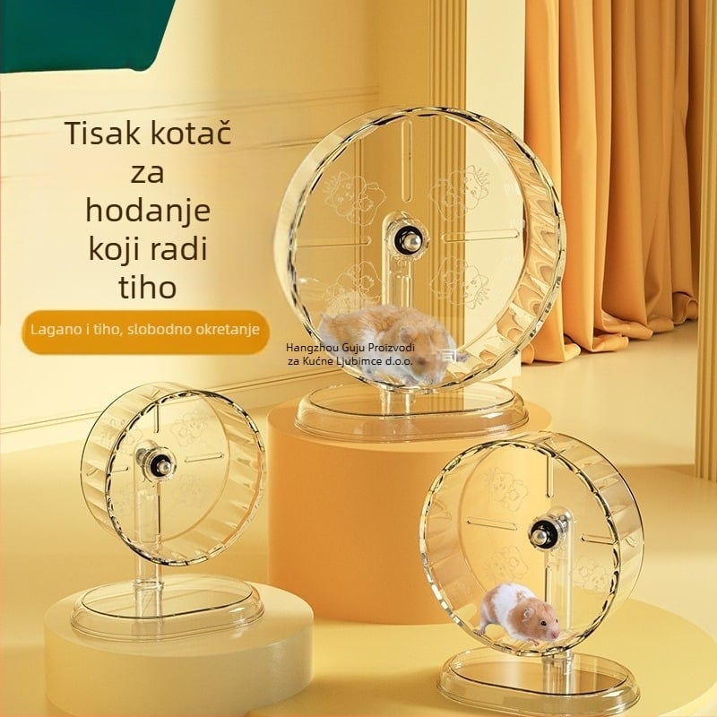 Trkački kotač za škrečera — tiho kolo s nosačem; materijal: plastika; nije uvozeno; privatna marka dostupna