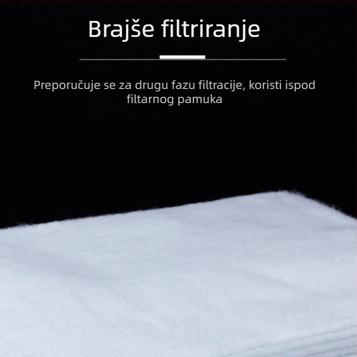 Biokemijski filter pamuk - Nai Chong visoko gusto filtracijsko sredstvo za slatkovodne i slane akvarije, kultura nitrificirajućih bakterija