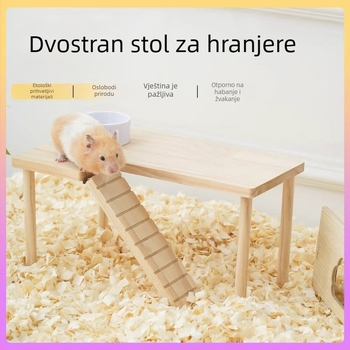Drvena platforma za hamster za ukrašavanje kaveza, masivno drvo, bez uvoza, marka: Drugo