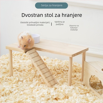 Drvena platforma za hamster za ukrašavanje kaveza, masivno drvo, bez uvoza, marka: Drugo