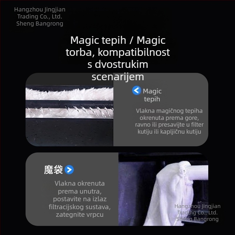 Filtrirajuća vrećica za akvarij – Materijal: smola, Filter pamuk s ćelijskom strukturom, Značka Sheng bangrong