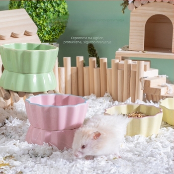 Keramička zdjela za hrčke, s dizajnom protiv prevrnuća, marka Shuo Ni, posuda za hranu kućnih ljubimaca