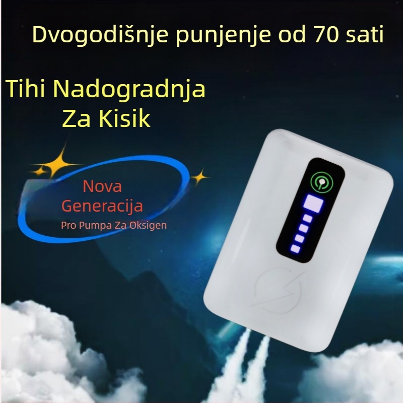 Kompaktna USB pumpa za kisik za akvarij – punjiva litijska baterija, dvostruka upotreba za ribolov i aktivnosti na otvorenom