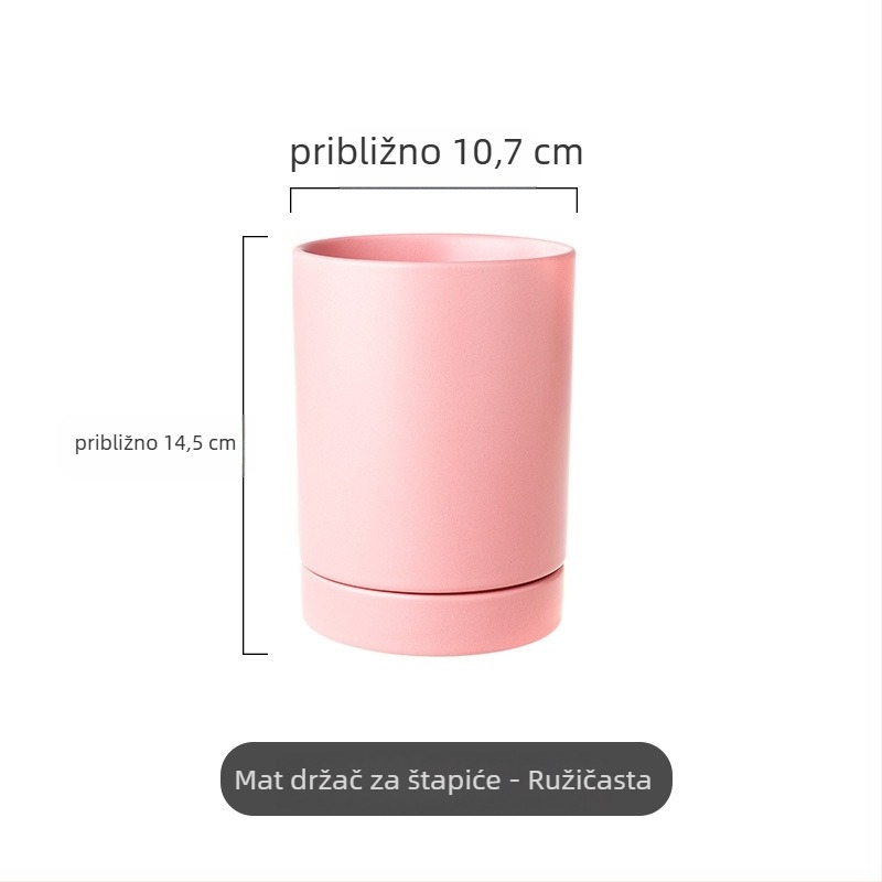 Nordijski stil keramički držač za štapiće, otporan na plijesan, s odvodom; marka Boya Yu; prilagodba dostupna; tiskanje logotipa dostupno