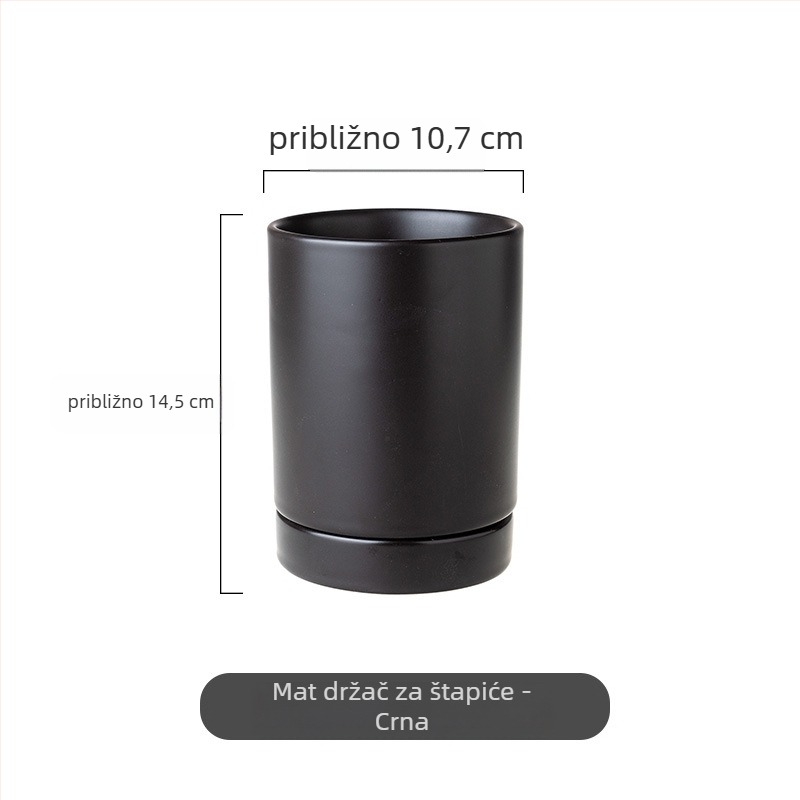 Nordijski stil keramički držač za štapiće, otporan na plijesan, s odvodom; marka Boya Yu; prilagodba dostupna; tiskanje logotipa dostupno