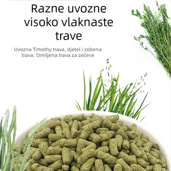 Suha hrana za odrasle zečeve — mrkva, borovnica i Timothy seno, Radish Valley, šifra 0034, 20 kom
