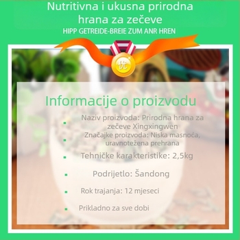 Suha hrana za zeke Xingxingwen – pašna hranjiva formula, 2,5 kg, opća uporaba