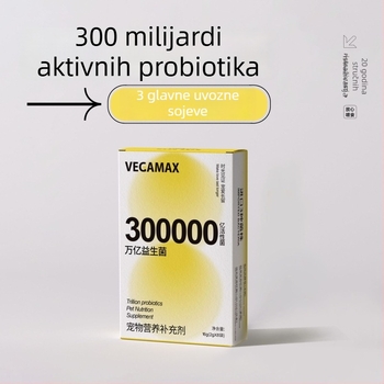 Vegamax Probiotici za kućne ljubimce – za pse i mačke, podržavaju probavu i reguliraju gastrointestinalni trakt, 24 g