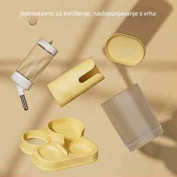 Hamster automatska posuda za vodu i hranjenje, 2-u-1 vodeni dispenzer, PP materijal, podrijetlo Zhejiang