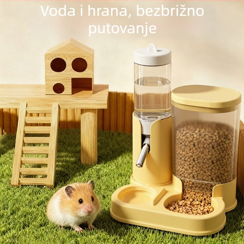 Hamster automatska posuda za vodu i hranjenje, 2-u-1 vodeni dispenzer, PP materijal, podrijetlo Zhejiang