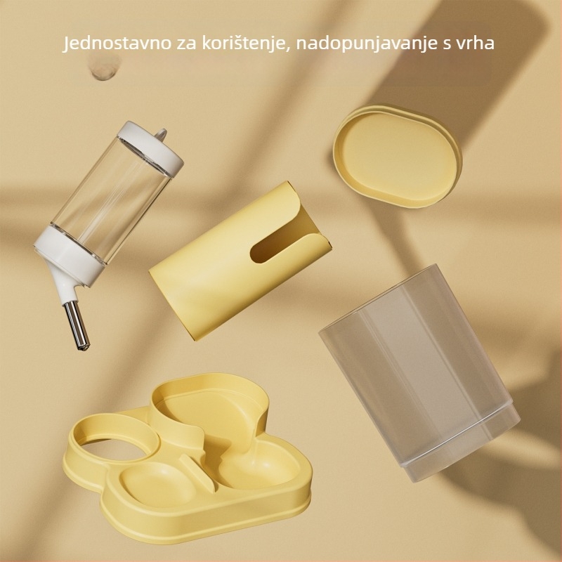 Hamster automatska posuda za vodu i hranjenje, 2-u-1 vodeni dispenzer, PP materijal, podrijetlo Zhejiang