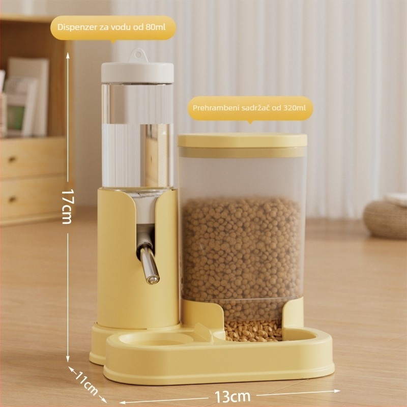 Hamster automatska posuda za vodu i hranjenje, 2-u-1 vodeni dispenzer, PP materijal, podrijetlo Zhejiang