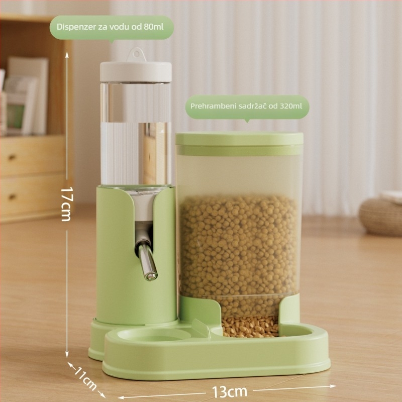 Hamster automatska posuda za vodu i hranjenje, 2-u-1 vodeni dispenzer, PP materijal, podrijetlo Zhejiang