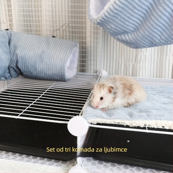 Hamster tunelsko gnijezdo s dvostrukim platnenim hamakom, materijal: tkanina, porijeklo: Anhui, pogodno za hamstere