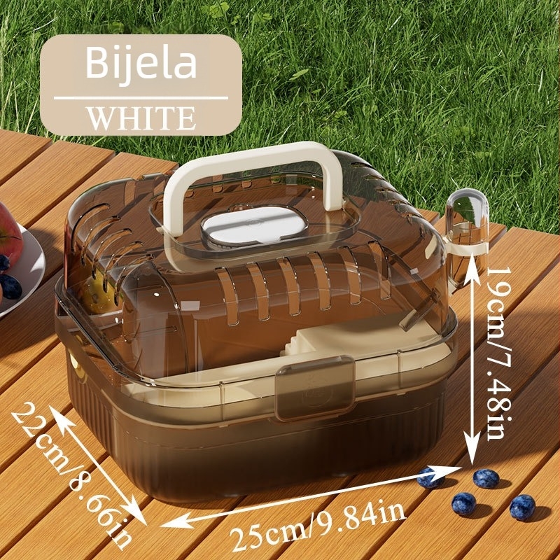 Kavez za hrčke – PP, kvadratnog oblika, ventiliran i prozračan, za unutarnju uporabu