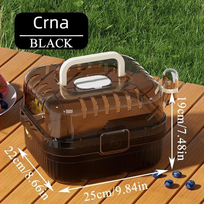 Kavez za hrčke – PP, kvadratnog oblika, ventiliran i prozračan, za unutarnju uporabu