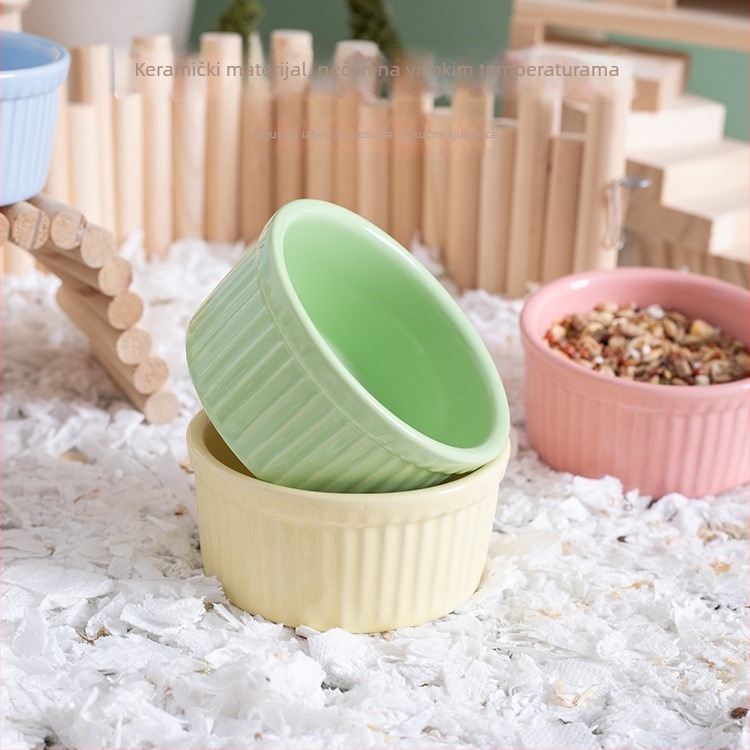 Porcelanski zdjelica za hranjenje hrčka (Materijal: Porcelan; Podrijetlo: Chaozhou, Guangdong; Marka: Shuo ni; Kategorija: Hrana za kućne ljubimce)