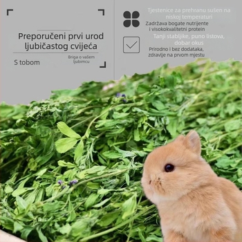 Vlažna hrana na bazi lucerne za odrasle zečeve, činchile i glodavce — Značka: Appointment with rats