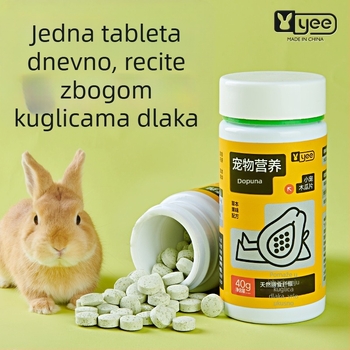 Yee suha hrana za zeke, hamsterice i činčile — grickalice za uklanjanje dlaka, 100 g