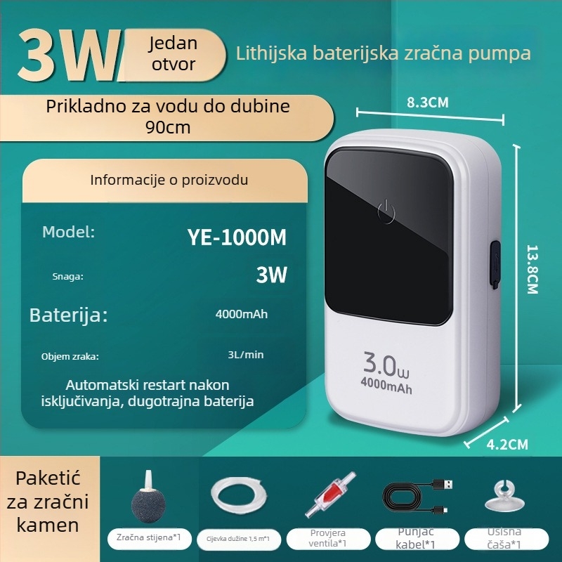 Kyung ye Akvarij kisik pumpa - nije uvezeno, tiha, težina 1 kg, za kućnu uporabu