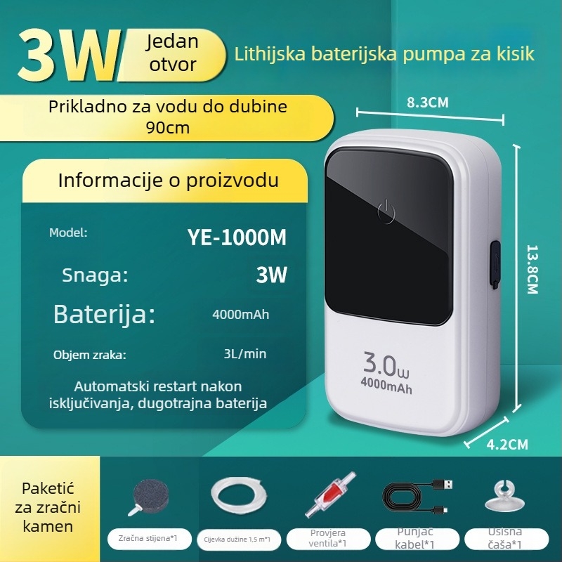 Kyung ye Akvarij kisik pumpa - nije uvezeno, tiha, težina 1 kg, za kućnu uporabu