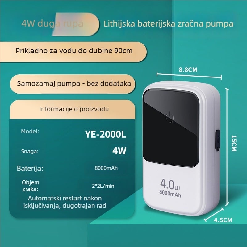 Kyung ye Akvarij kisik pumpa - nije uvezeno, tiha, težina 1 kg, za kućnu uporabu