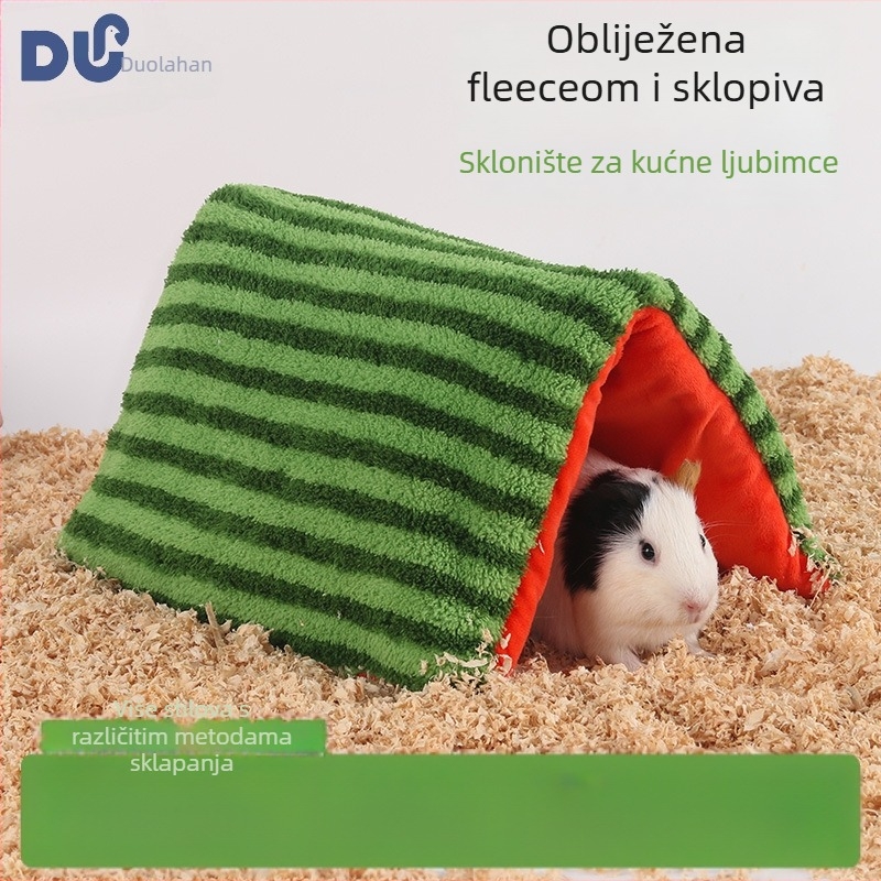 Platneno tunelsko gnijezdo za morčad s resicama — sklonište za mala kućna ljubimca, sklopivi šator, marka Me and it