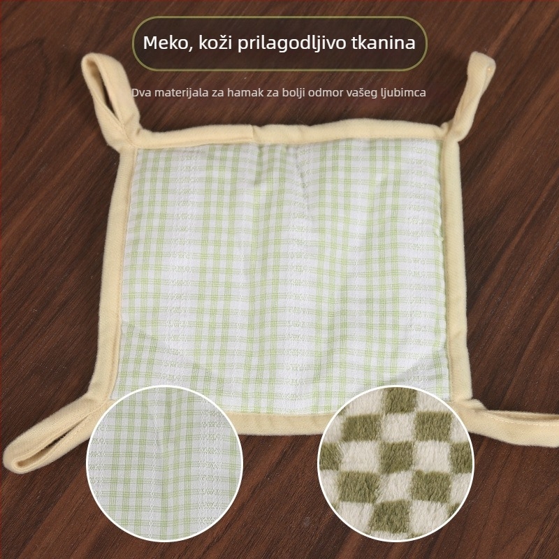 Drveni hamak za male kućne ljubimce, prilagodljiv