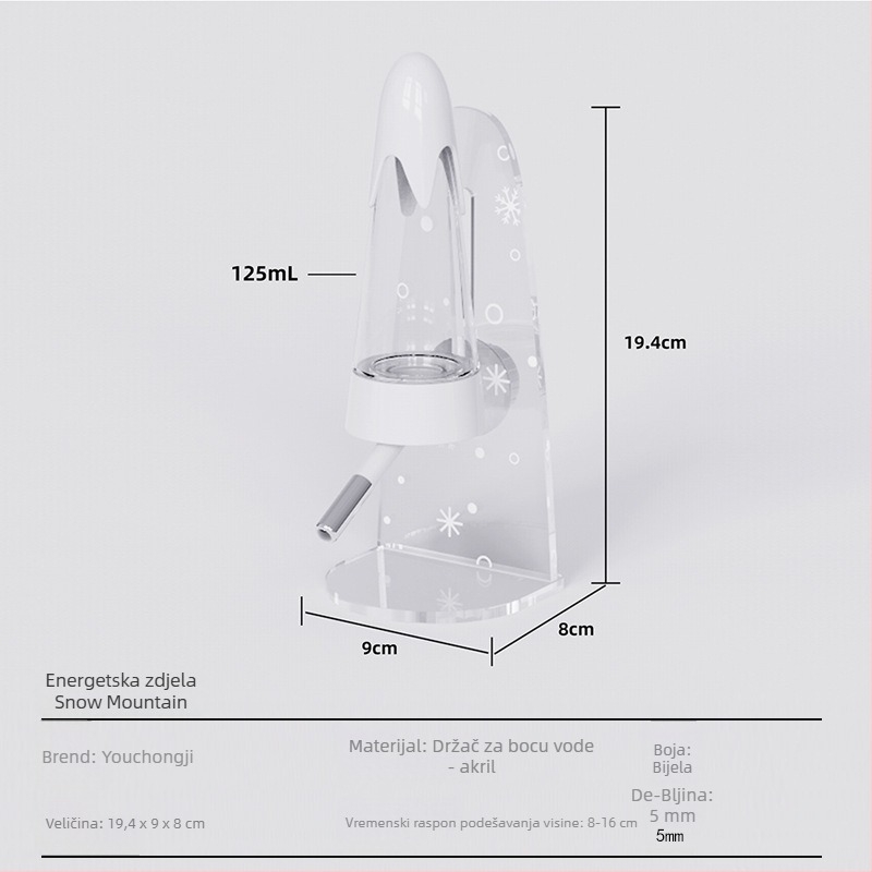 Zidna boca za vodu za hrčke, dvostruki distributer vode – Demon pet notes