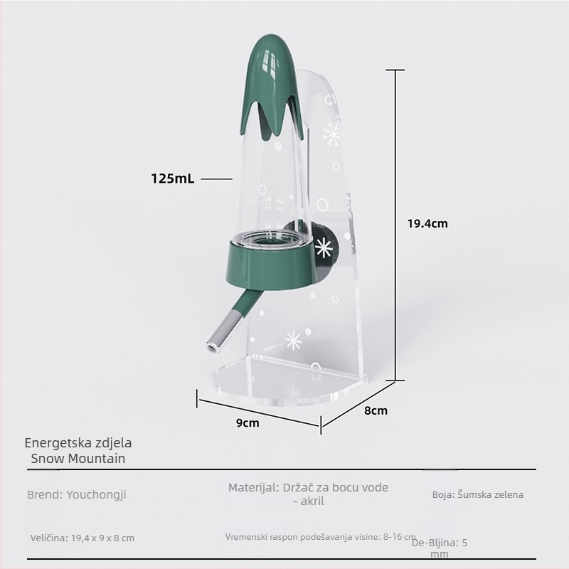 Zidna boca za vodu za hrčke, dvostruki distributer vode – Demon pet notes