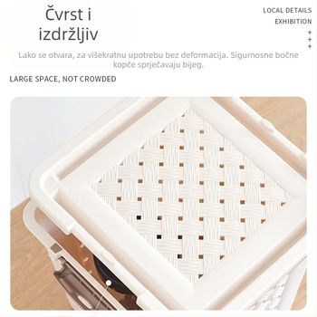 Kavez za hamster – prenosiv, prozračan, odvojiv; plastičan, kvadratnog oblika