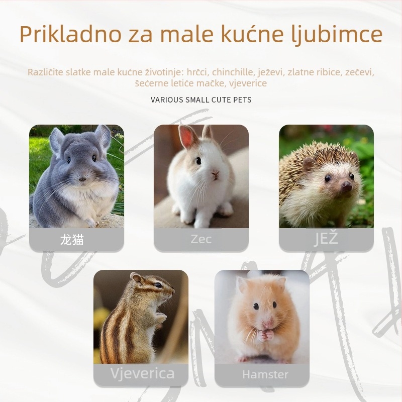Kavez za hamster – prenosiv, prozračan, odvojiv; plastičan, kvadratnog oblika