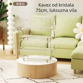 Demon Pet kavez za hamstera – plastični, unutarnja uporaba, rombasti oblik, za odmor i skrivanje, minimalistički stil