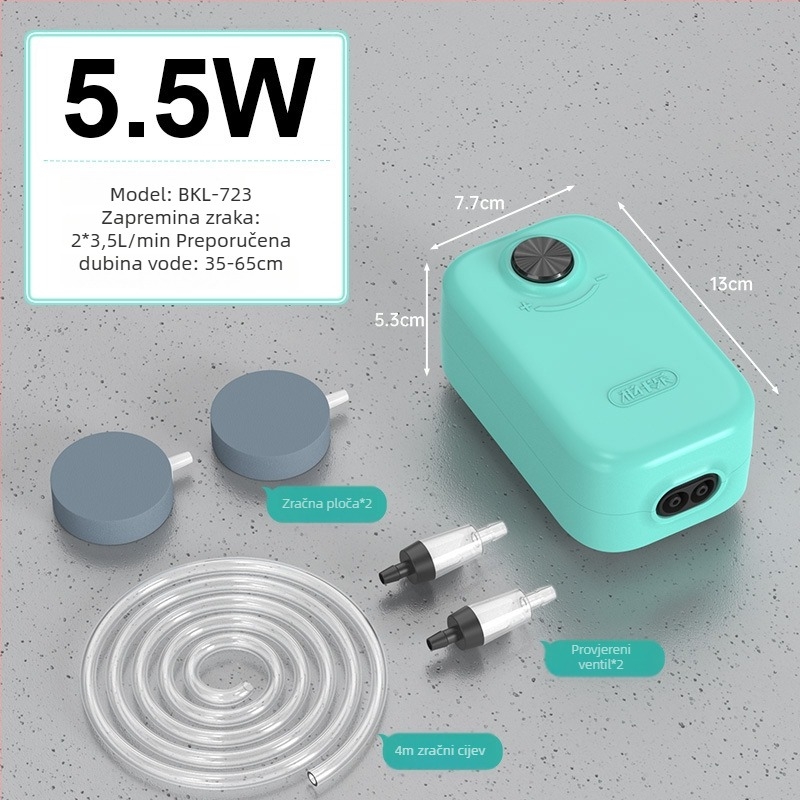 Akvarijska pumpa za kisik — tiho djelovanje, Marka Yinas, težina 176–706 g