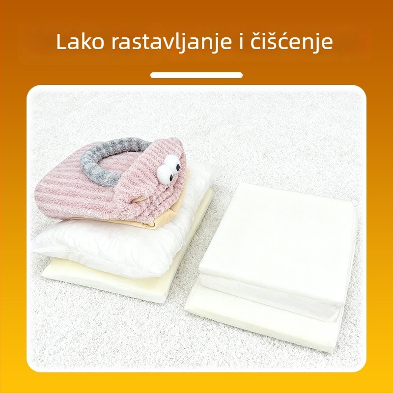 Mačje gnijezdo Moon Velvet, poluzatvoreno, uklonjivo i perivo, Bella league marka
