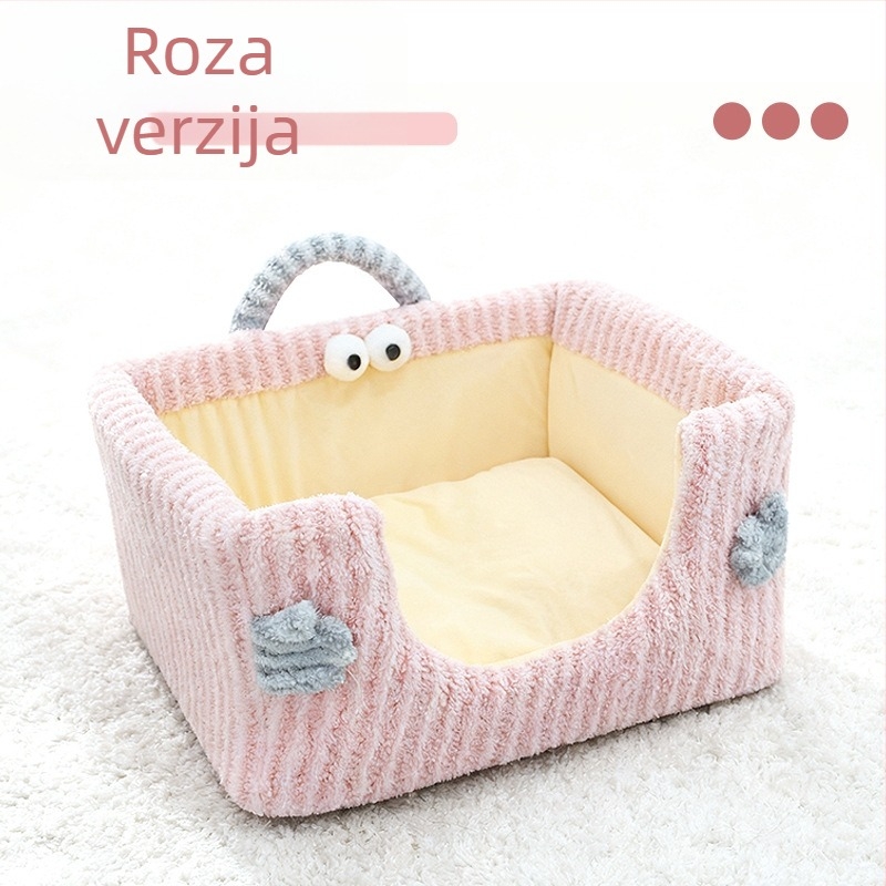 Mačje gnijezdo Moon Velvet, poluzatvoreno, uklonjivo i perivo, Bella league marka