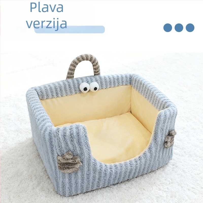 Mačje gnijezdo Moon Velvet, poluzatvoreno, uklonjivo i perivo, Bella league marka