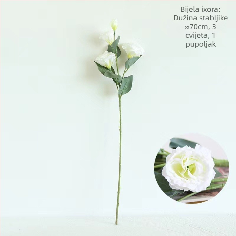 Umjetni buket eukaliptusa – Kangxin, injekcijsko oblikovanje, vrtni stil, umjetni cvjetovi za vjenčanje, vanjski prostori, rekviziti za fotografiju, kućna dekoracija