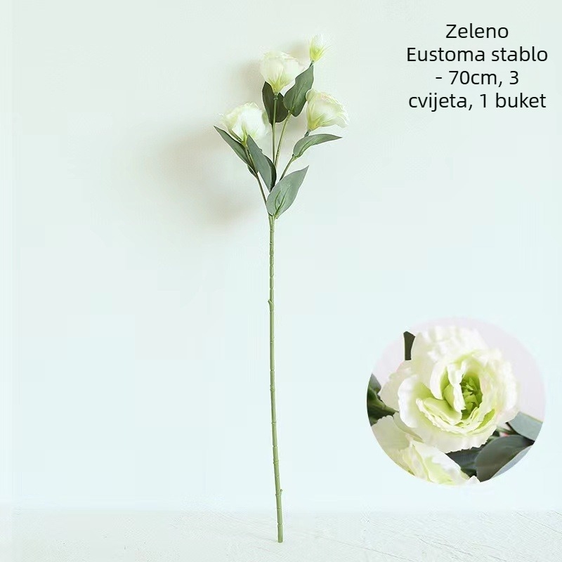 Umjetni buket eukaliptusa – Kangxin, injekcijsko oblikovanje, vrtni stil, umjetni cvjetovi za vjenčanje, vanjski prostori, rekviziti za fotografiju, kućna dekoracija