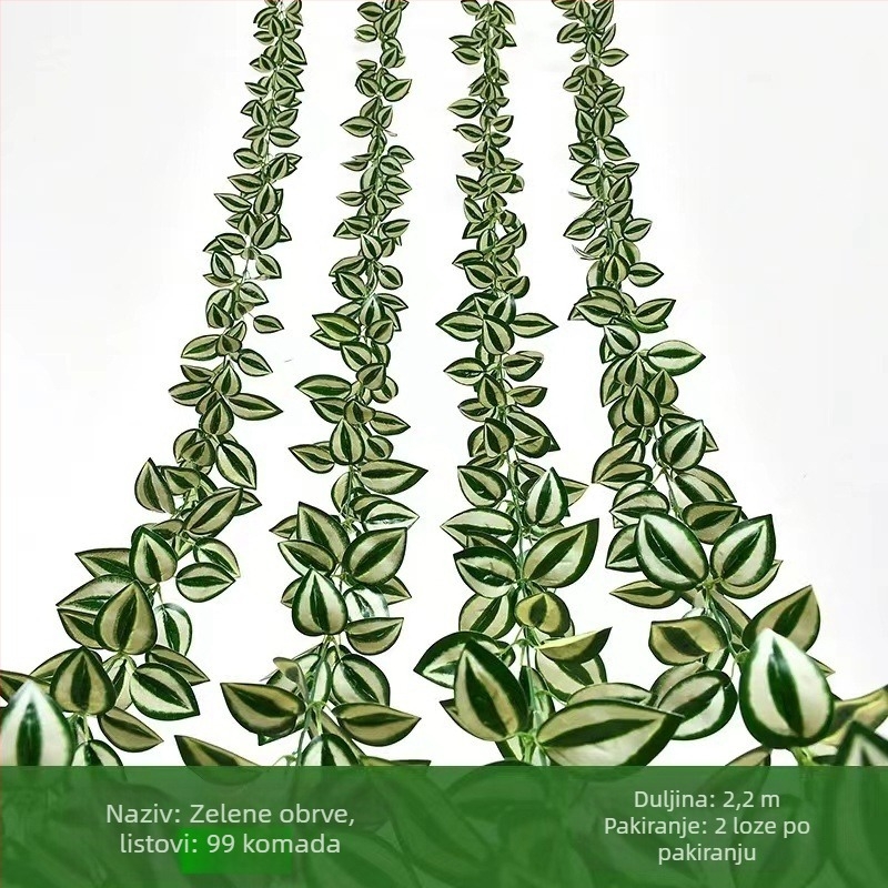 Umjetna zelena: pothos, rattan i Turtle Back za zidnu dekoraciju; Materijal: plastika; Procesi: šabloniranje, reljefno oblikovanje, injekcijsko oblikovanje; Upotreba: vjenčanja, vanjski prostori, rekviziti za fotografiranje, kućna dekoracija