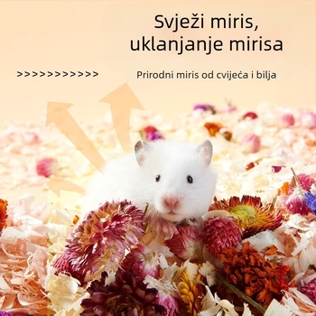 Podložak za hrčak s cvjetnim i travnatim uzorkom | deodorirajuća podloga | materijal: cvijeće i biljke | marka Yee | za mala kućne ljubimce