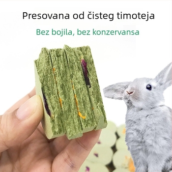 Suha hrana — Čisti timotijski travnjak kolač za zečeve, činčile, hrčke i morsku svinju — 130 g — Radish Valley