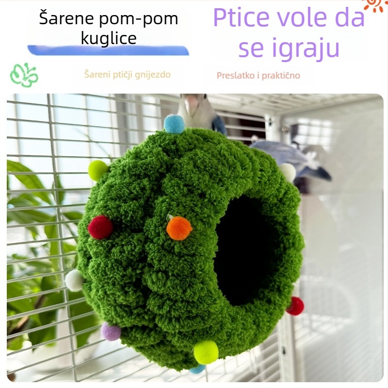 Gnijezdo za Budgie — Materijal uže, Pogodno za Budgie, Neimportirano