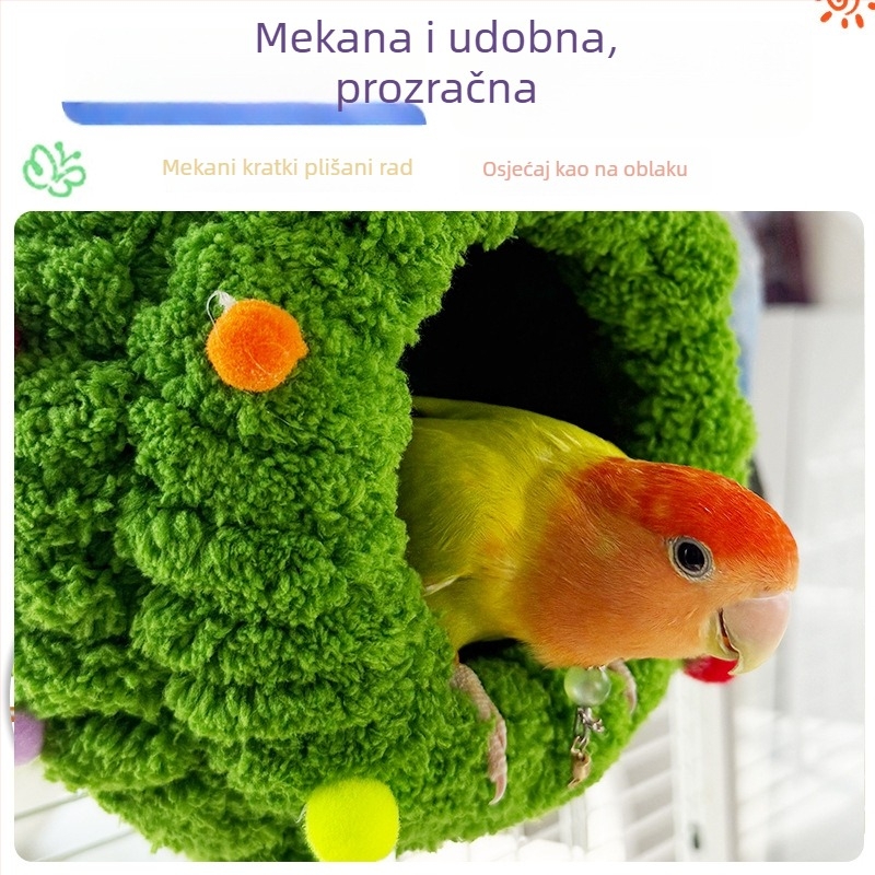 Gnijezdo za Budgie — Materijal uže, Pogodno za Budgie, Neimportirano