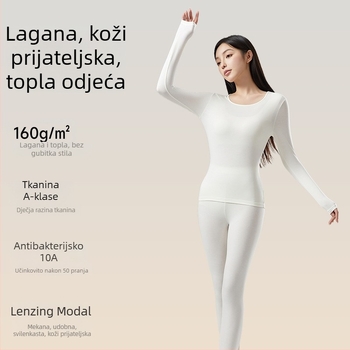 Ženski modalni termalni set za bazni sloj – tanak, jednostruki sloj, zagrijavanje, antibakterijski, 51,5% modal