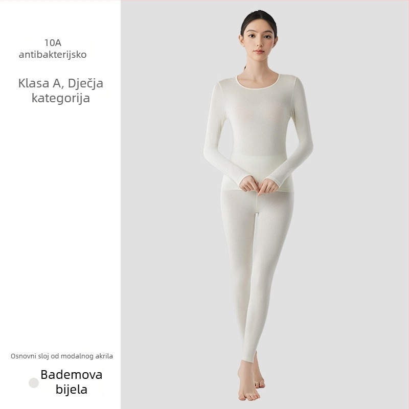 Ženski modalni termalni set za bazni sloj – tanak, jednostruki sloj, zagrijavanje, antibakterijski, 51,5% modal