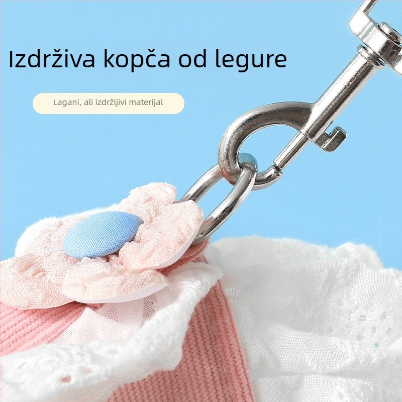 Mačji prsluk i povodac, poliester