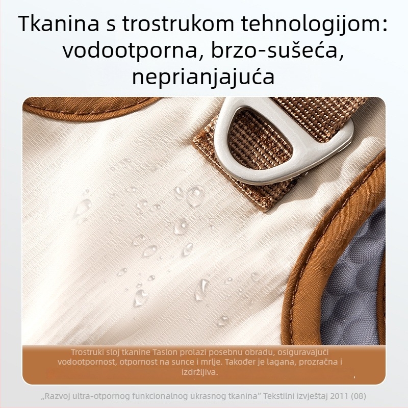 Povodac i harnes za mačke, lagan, Taslan s trostranom zaštitom, otporan na kidanje, svestran dizajn za mačke